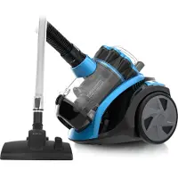 Emerio Stofzuiger zonder Zak - 2 Liter - HEPA Filter - Snoerlengte 4,5m - High performance borstel - 700W - VCE-108278.10 - Vacuum Cleaner Zwart / Blauw