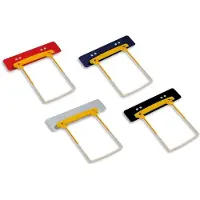 Jalema archiefbinder clip met inhangstrip geel/wit (100 stuks)
