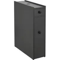 En.casa Niskast badkamerkast met 2 lades 58x16x48 cm donkergrijs
