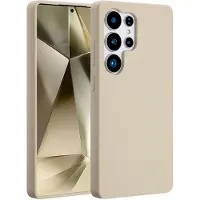 Accezz Liquid Silicone Backcover met MagSafe voor de Samsung Galaxy S25 Ultra - Stone