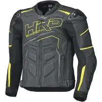 Held Safer II Zwart Geel Leren Motorjas Maat 56