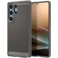Spigen Rugged Armor Backcover MagSafe voor de Samsung Galaxy S25 Ultra - Marble Gray