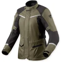 REV'IT! Revit Voltiac 3 H2O damesmotorfietsjas, groen/grijs, maat 34