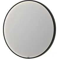 Ink Spiegel sp24 120x4x120 cm incl. Direct led-verlichting rondom en spiegelverwarming geborsteld metal black