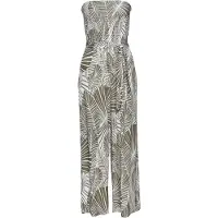 s.Oliver Jumpsuit olijfgroen / wit
