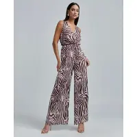 BWLDR Jumpsuit 'SPARKLE JUMPSUIT' wijnrood / kersrood / offwhite