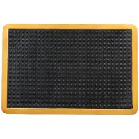 Ivol Ergonomische werkplaatsmat - anti vermoeidheidsmat - 60x90 cm - met gele rand