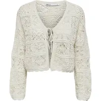 ONLY Gebreid vest 'ONLBeach' offwhite