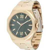 GUESS Analoog horloge 'Emperor' goud / donkergroen