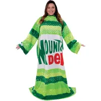 Snuggie Original - Blanket Fleece - met mouwen - Mountain Dew Green retro
