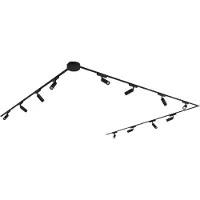 QAZQA Modern railsysteem met 12 spots zwart 1-fase - Magnetic Samson