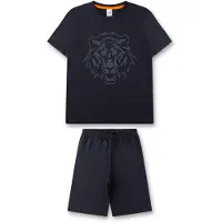 Sanetta Nachtkledij duifblauw / donkerblauw