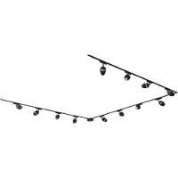 QAZQA Modern railsysteem met 12 zwarte spots 1-fase - Magnetic Eggy