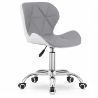 Viking Choice AVOLA - Bureaustoel - ergonomisch - ECO-leer - grijs wit