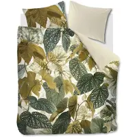 Beddinghouse Dekbedovertrek Begonia Olijfgroen Katoen-200 x 200 / 220 cm | 2-Persoons