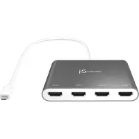 J5CREATE JCA366-N USB-C naar 4-Port HDMI Multi-Monitor Adapter