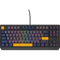 Genesis Thor 230 - NKL-2081 TKL toetsenbord Gamen USB - QWERTY Zwart, Grijs, Oranje - Mechanisch - Linear - TKL - XBOX One - XBOX serie S en X - PC - Playstation 4 - Playstation 5