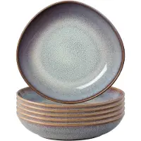 Villeroy & boch Schaal Lave Beige/Blue Plat Klein 21,5 cm (6-Delig)