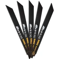 DeWalt DT2409L-QZ Reciprozaagbladen voor Metaal - 305 mm - 14/18 TPI - Bi-Metaal - 2X Long Life - Set van 5 stuks