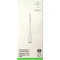 Belkin F2CD078DSAPL video kabel adapter Mini DisplayPort HDMI Type A (Standaard) Wit