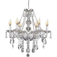 Toolight Kristallen kroonluchter - luxueus design - 67,5 x 62 cm - chroomafwerking