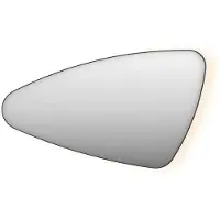 Ink Spiegel organisch sp23 120x70 cm met verlichting en spiegelverwarming links mat zwart