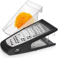 Ultra clean touch - Keukentarka met Opvangbak - 24 cm - Roestvrij Staal - Twee Zijden - Antislip