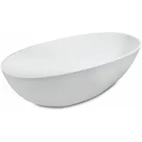 Luca Vrijstaand bad sanitair comfortstone 170x80 cm met afvoerset mat wit