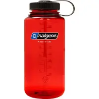 Nalgene - Wide Mouth Bottle - drinkfles - waterfles - lekvrij - 1000ml - SUSTAIN - BPA free - Red