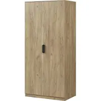 En.casa Kledingkast Eiselfing 176x80x52 cm met 4 vakken eikenkleurig []