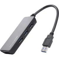 Renkforce RF-4027443 USB-hub 3 poorten USB-A, SD, Micro-SD USB 3.0 5 GBit/s Met ingebouwde SD-kaartlezer Zwart
