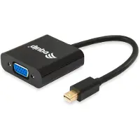 Equip 133432 minidisplayport to vga adapter, d-sub, 0.17m, black