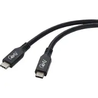 Renkforce RF-4870098 USB-kabel USB 4.0 USB-C 0.80 m Zwart Aluminium-stekker