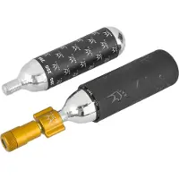 Peaty's Holeshot MTB Gold CO2 Inflator + 2 CO2 Cartridges (25g)