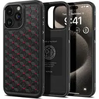Spigen Cryo Armor iPhone 15 Pro Max Hoesje Rood