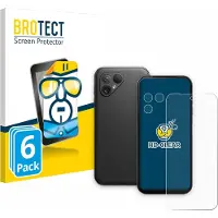 BROTECT - Screenprotector voor Fairphone 5 (Voor+Camera) - Folie Beschermfolie transparant 6 Stuks