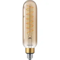 Philips Ledfilamentlamp Giant Spiral - Goud - D6,6cm - Dimbaar - Warm Wit - E27 - 7w