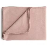 Mushie Deken Wieg Ribbed 80x100 Blush