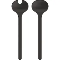 Mepal Saladebestek Silueta 2-delig - Nordic black - campingservies - Campingbestek - Buitenservies