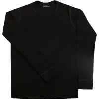 Joha - Blouse Long Sleeves - Merino-ondergoed XS, zwart