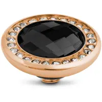Melano Vivid Crystal CZ Steentje Black Rosé