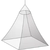Basic Nature - Moskitonetz Klassik Baldachin Mesh 850 - Muskietennet wit