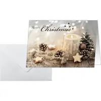 Sigel kerstkaartenset "Christmas Candle", A6, 25 + 25 enveloppen