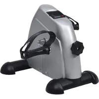 Super Merchant Mini Hometrainer met plastic vliegwiel (zilver)