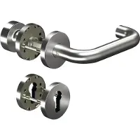 Ogro Rosettenset CORE+8100, 8 mm / 3020N/6501/6612, PZ, aluminium, U-vormig, DIN, links/rechts, plat, D/K
