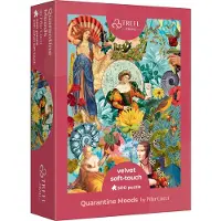 Trefl puzzel 500 stukjes - Quarantine Moods FSC karton kleurrijk.