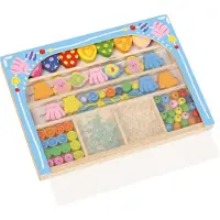 Jono Toys - Houten kralen in kist