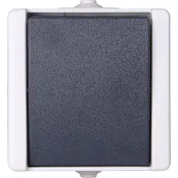 Kopp Uitschakelaar, Wisselschakelaar proAQA Kopp 540656002 1 stuks Compleet spatwaterdicht Grijs
