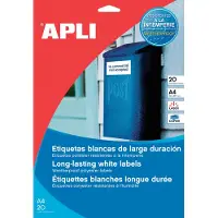APLI Transparante etiketten 210 x 297 mm,