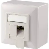 Digitus aansluitdoos Cat.6A (diep) - 2 x RJ45 - afgeschermd